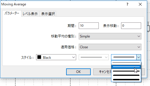 移動平均線設定mt4画像４